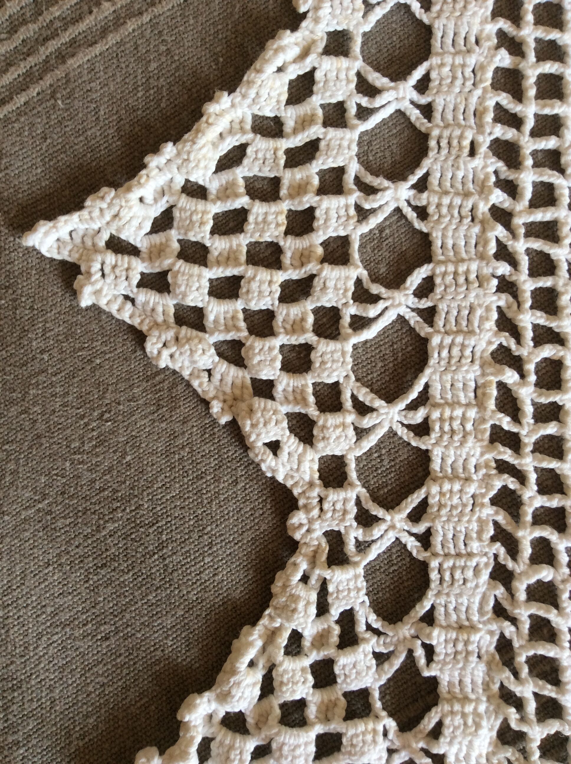 Bed cover discarded sofa plaid cotton crochet handmade 230 X 230