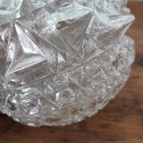 Vintage Chiseled Glass Globes Set