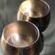 Metal stemmed glass
