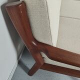 JUUL KRISTENSEN 3-seater teak sofa for Glostrup, Denmark 1960s
