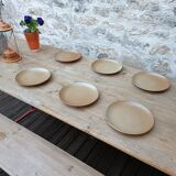 Assiettes à dessert en grès