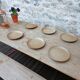 Stoneware dessert plates