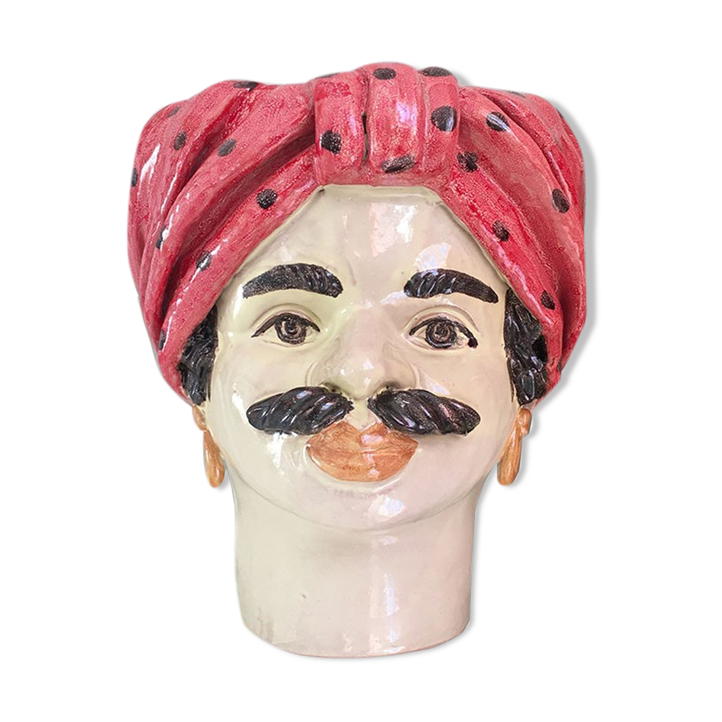 Vase head medium peas man