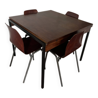 Scandinavian rosewood table 90X90cm or 180X90cm