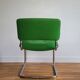 Vintage chair in wool and chromed metal