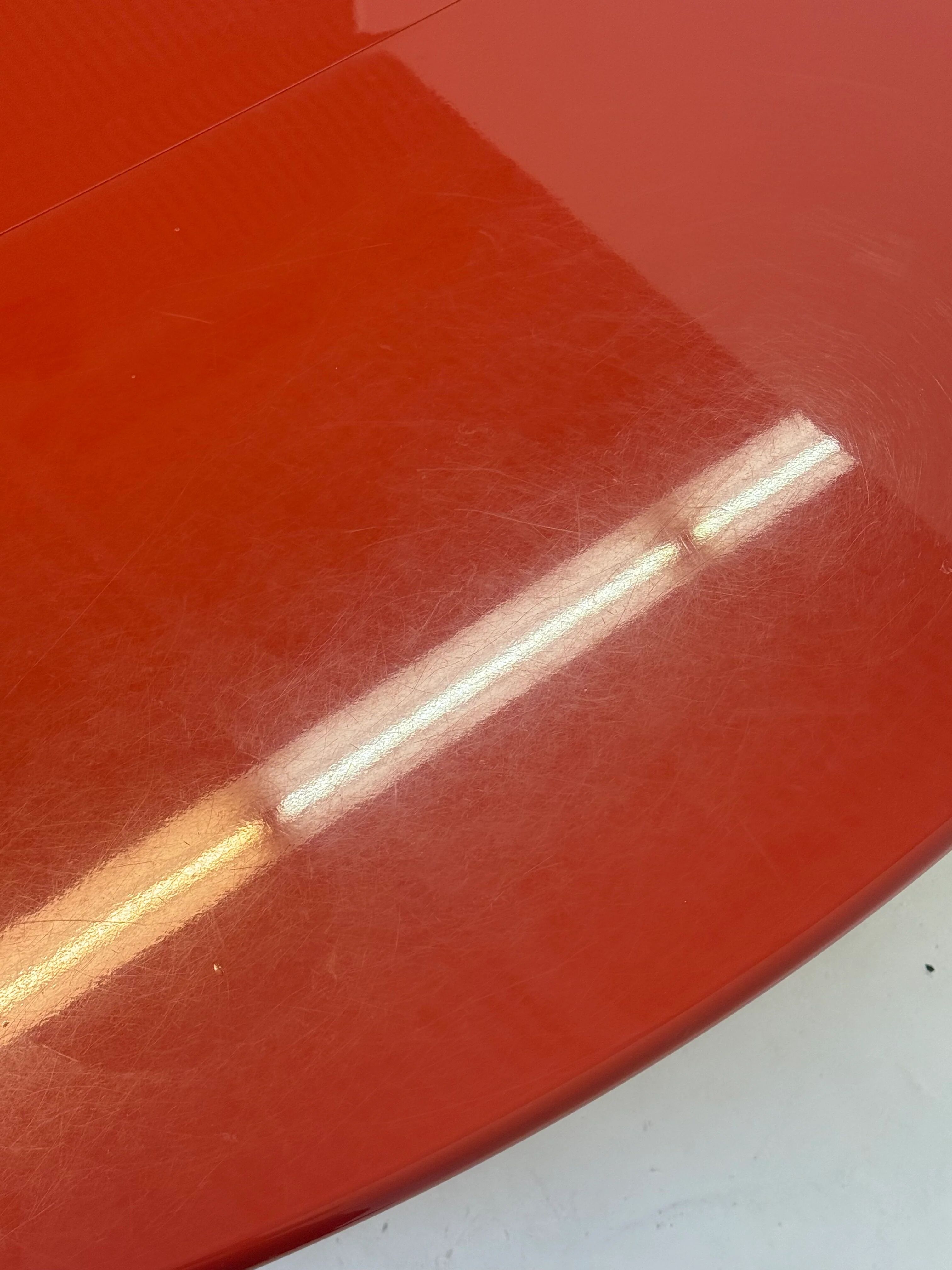 Antella dining table / console table by Kazuhide Takahama for Cassina in red