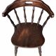 Set de 4 chaises montagnardes en chêne