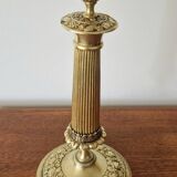 Empire gilded bronze candlestick, 19th century