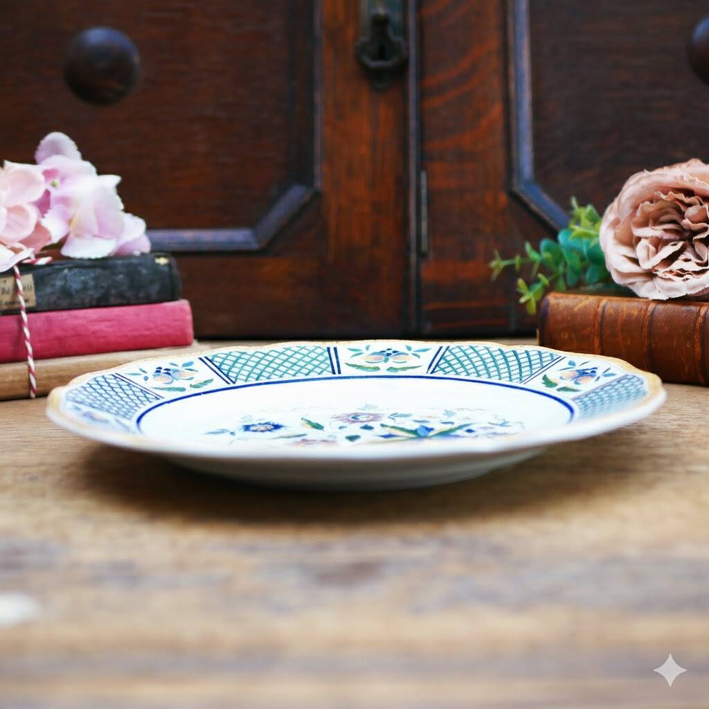 Antique plate Sarreguemines Montmorency