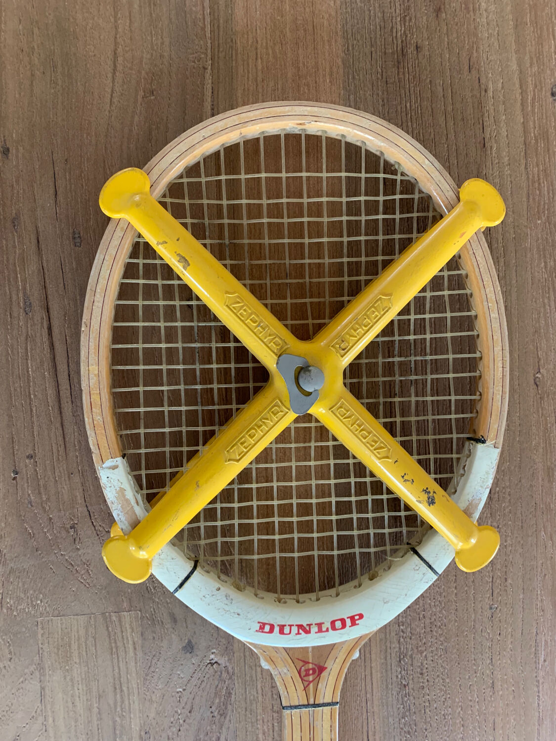 Wooden tennis racket for children