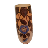 Vase ancien en verre de couleur