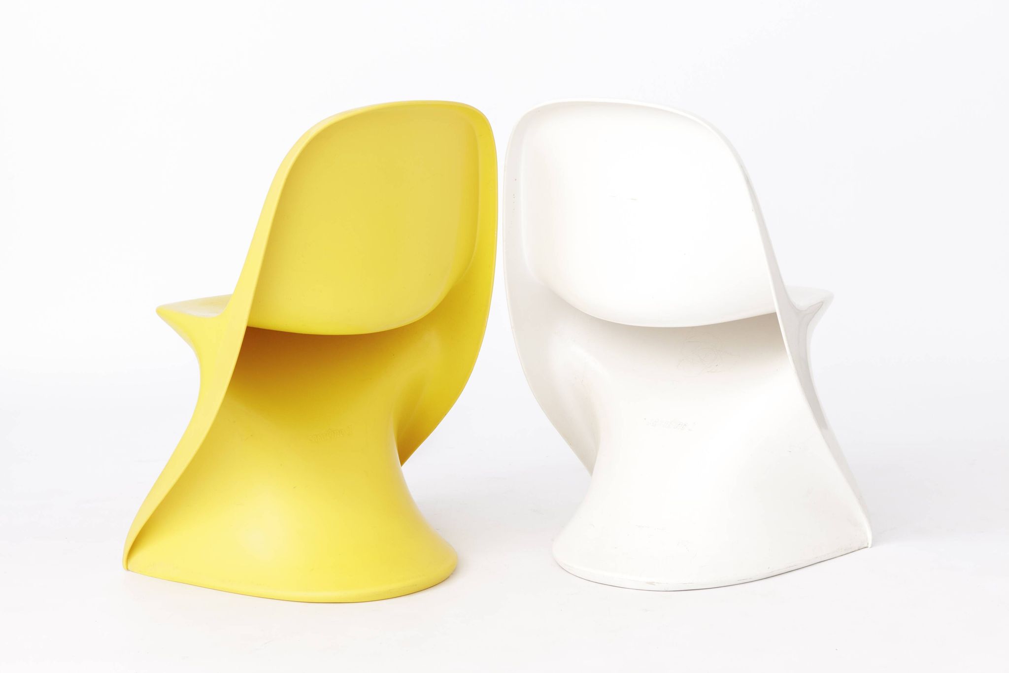 7 children's chairs cassalino by alexander begge, 1970s for manufacturer casala, germany