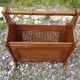 Ancien porte revues structure bois & cannage vintage