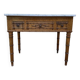 Table de toilette en bambou et marbre 1900