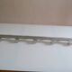 Vintage 70s brushed aluminum metal 12-hook wall coat rack