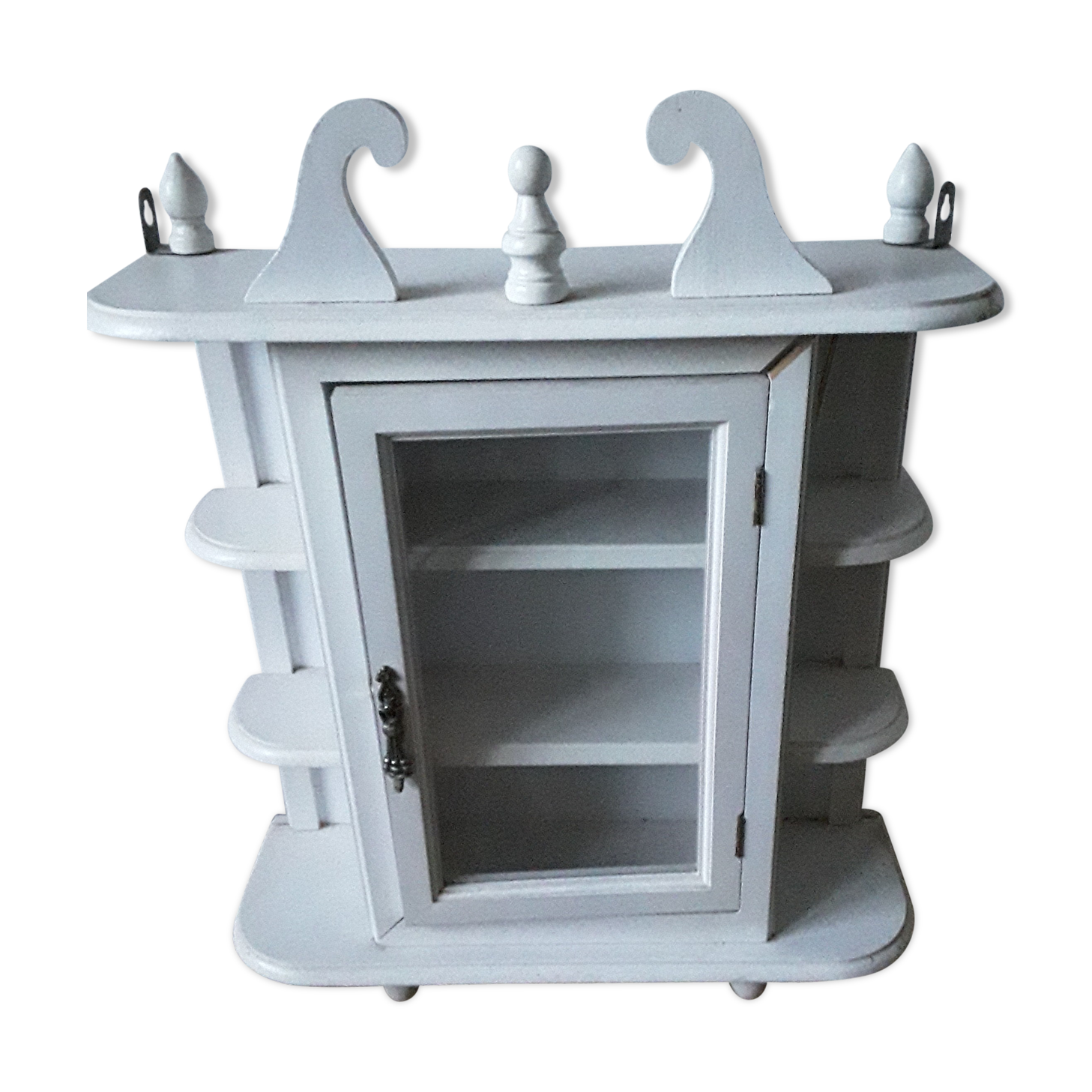 Painted wooden showcase 60s/70s