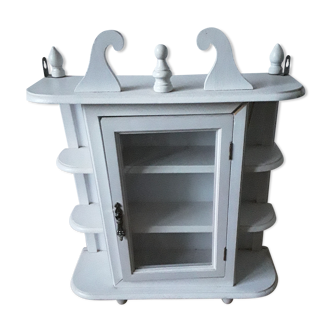 Painted wooden showcase 60s/70s