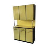 Buffet de cuisine vintage en formica jaune