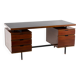 Pierre Guariche, Bureau en acajou et métal laqué, années 1960