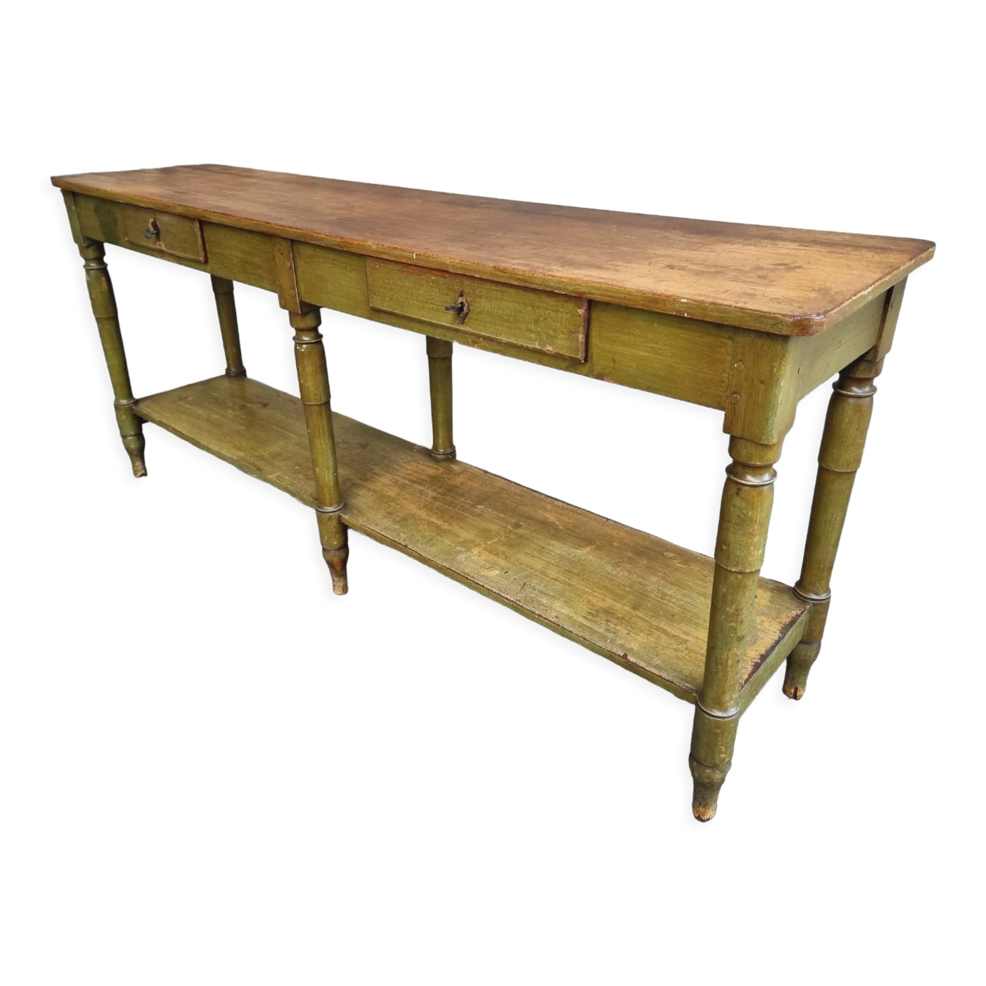 Antique counter side table wall table shop counter