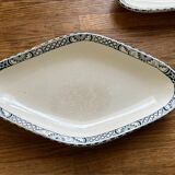 Antique earthenware dishes from Salins - Terre de fer