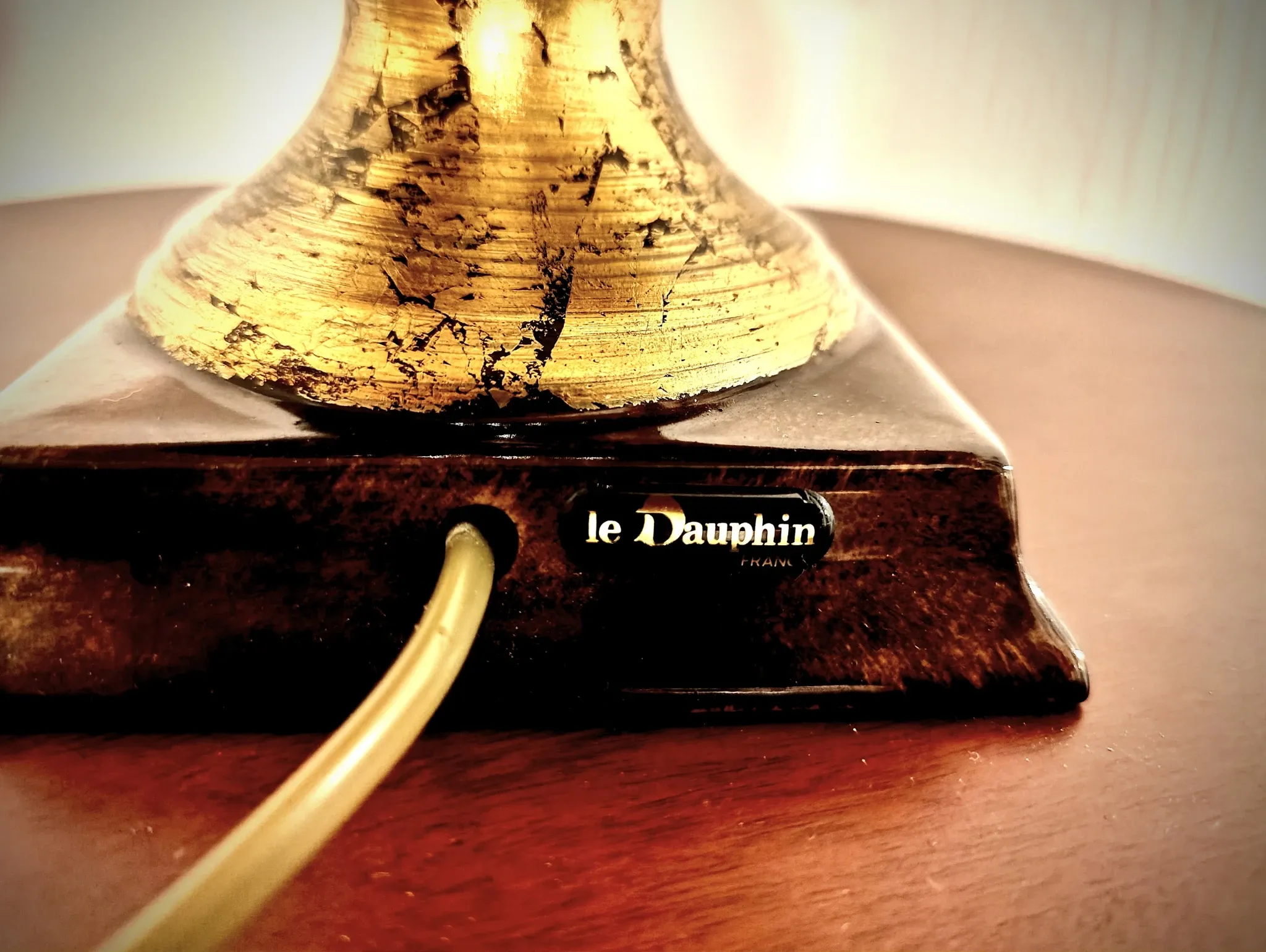 VINTAGE CERAMIC LAMP THE DOLPHIN