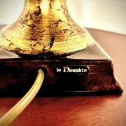 VINTAGE CERAMIC LAMP THE DOLPHIN