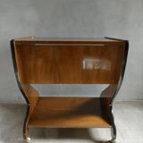TV console cabinet from the 60s, on casters