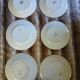 6 antique flat plates in ironstone