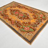 Wine Red & Orange Classic Vintage Kilim Rug, 171x289Cm