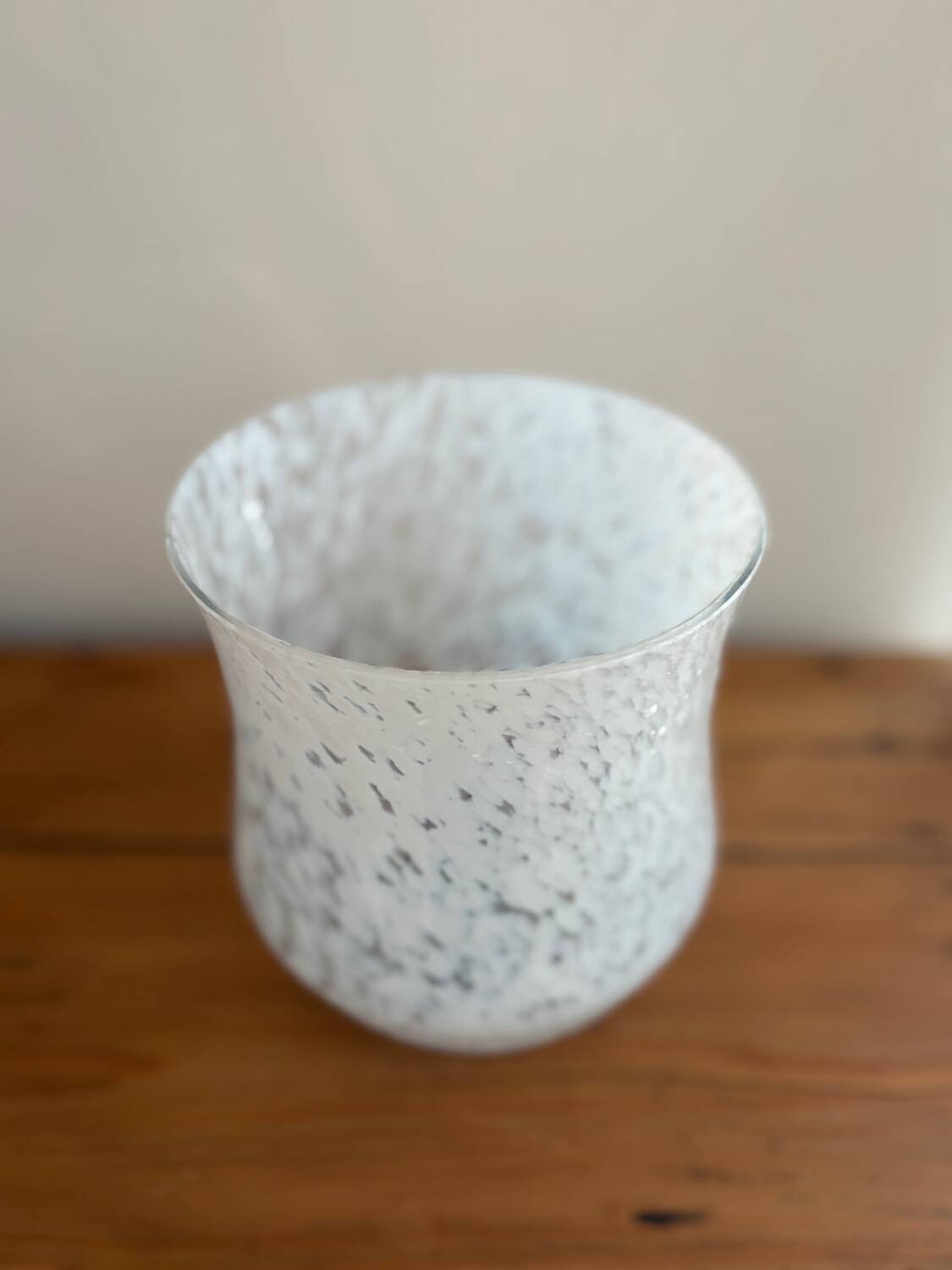 Vase verre de clichy blanc années 20 art déco