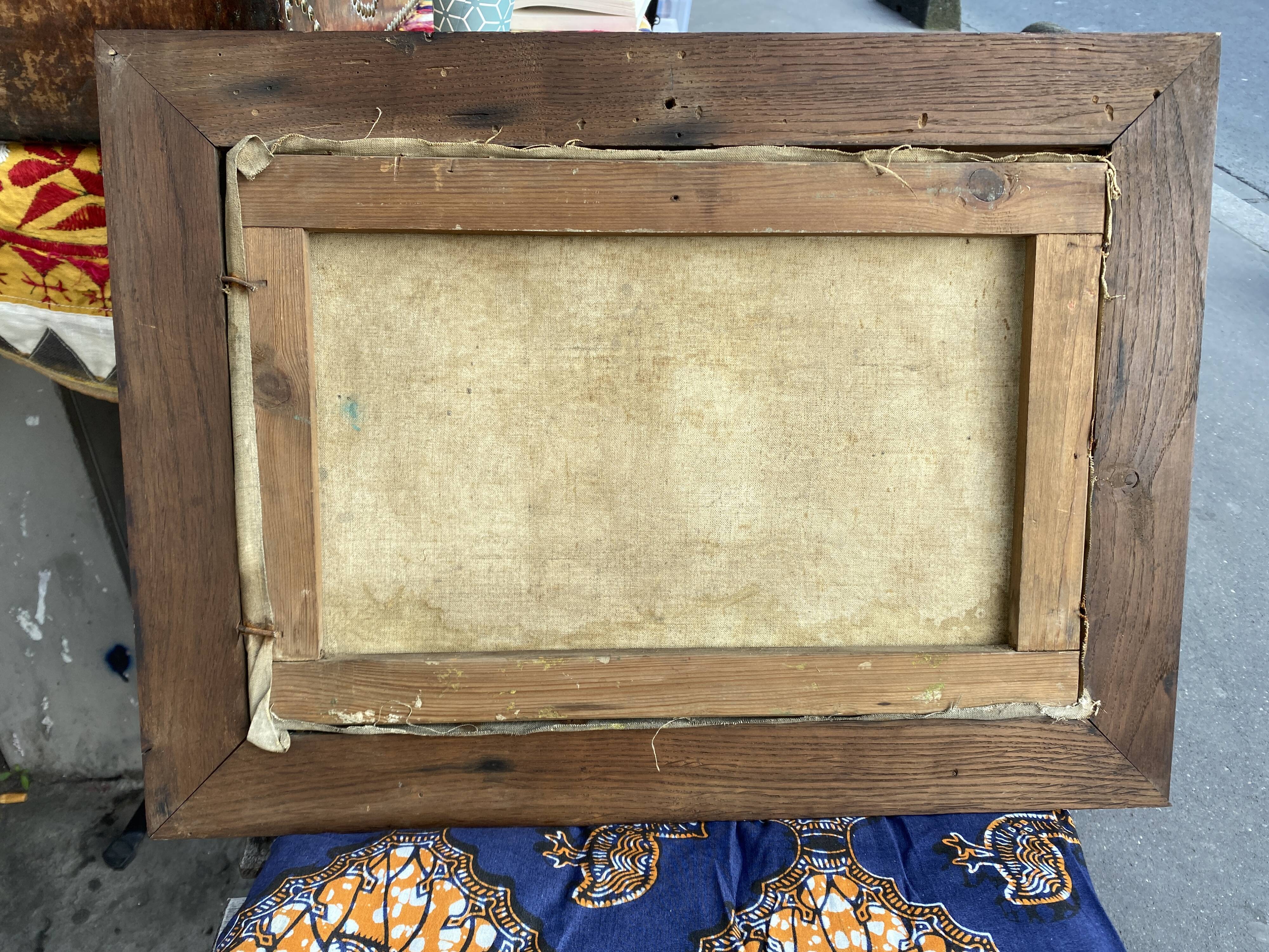 Old painting 1927 landscape