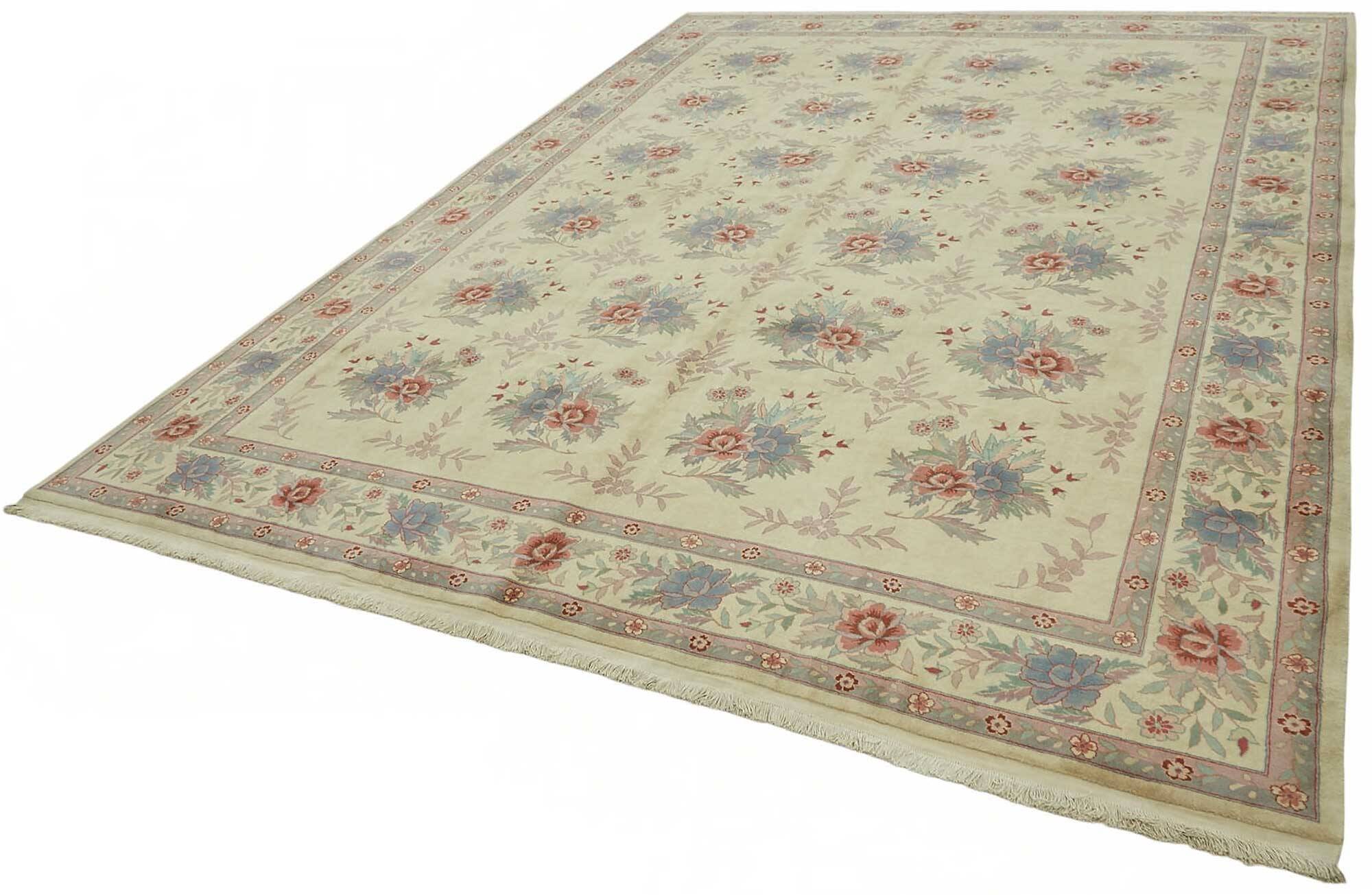 Turkish Handknotted Wool Oushak Rug 274 cm x 366 cm