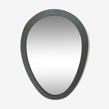 Miroir double en forme d'oeuf, design Italien, années 1960 / 1970