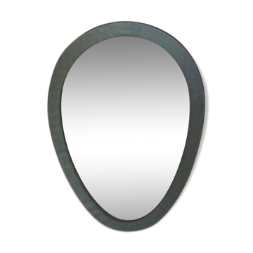 Miroir double en forme d'oeuf, design Italien, années 1960 / 1970