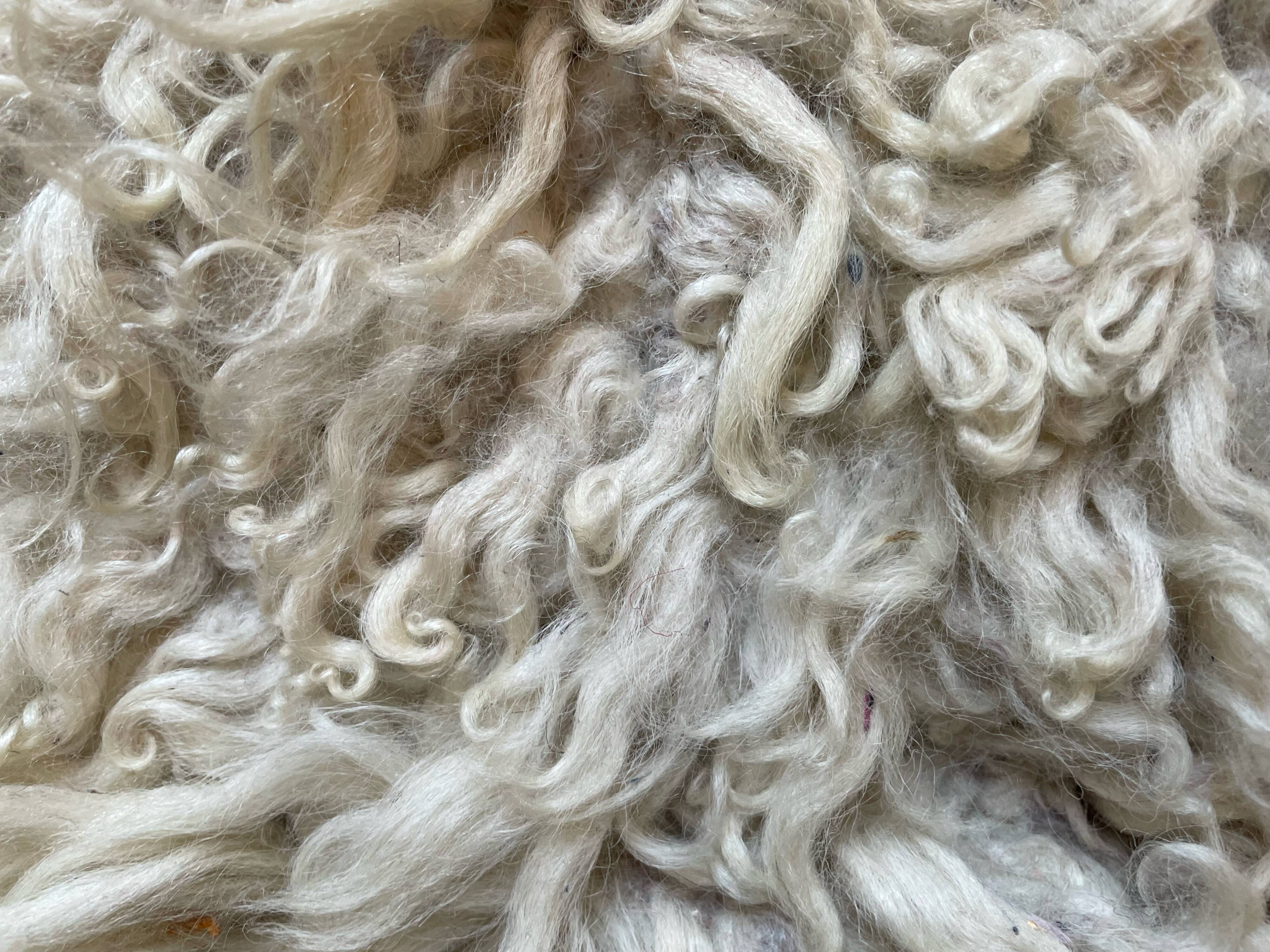 Small sheepskin, raw, brown and beige, authentic