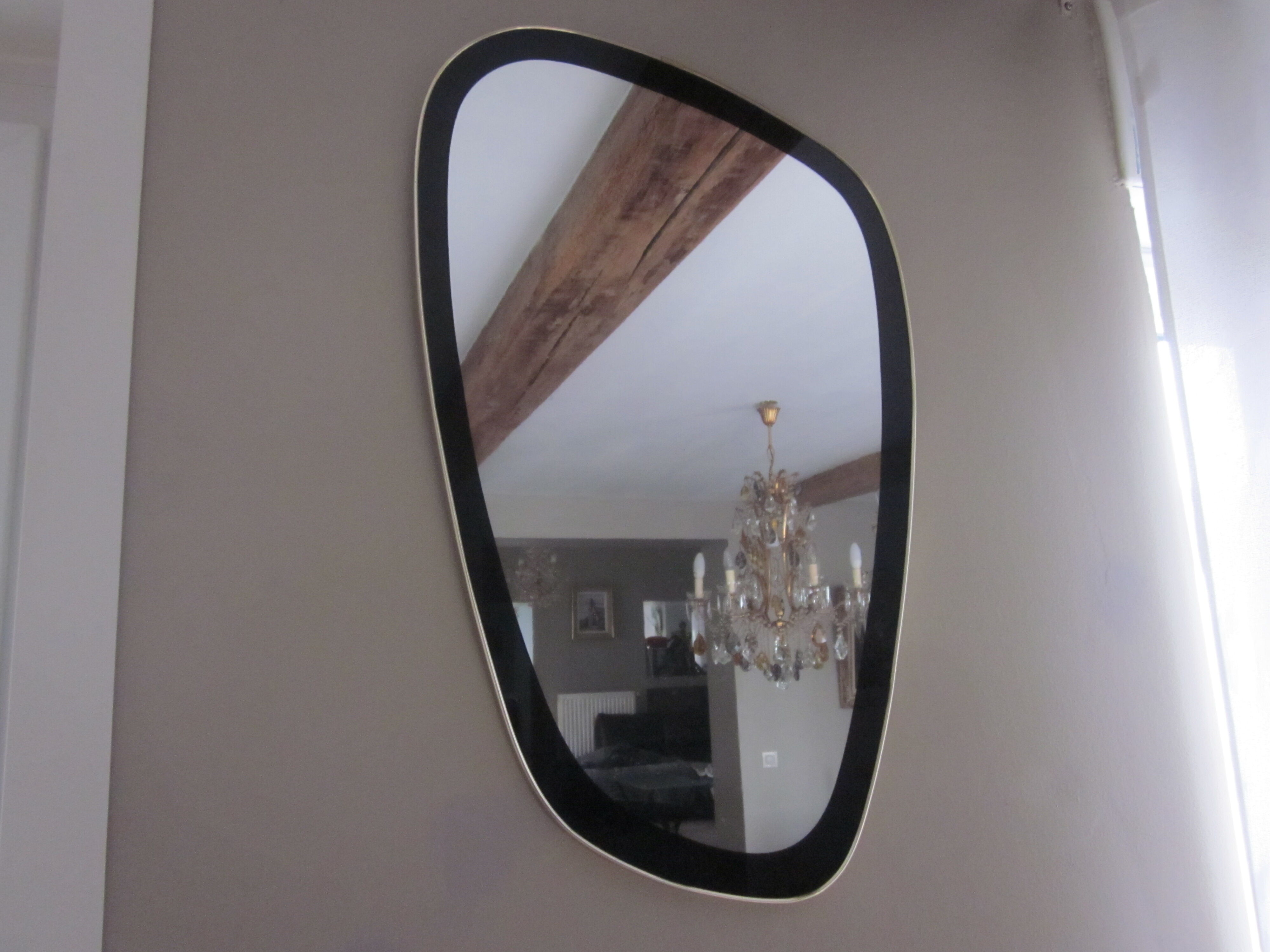 Asymmetrical mirror 50-60 years - 41x70cm