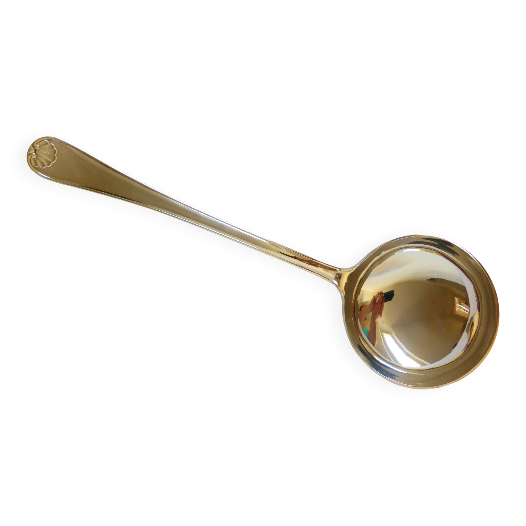 1 silver-plated metal ladle stamped 2106248