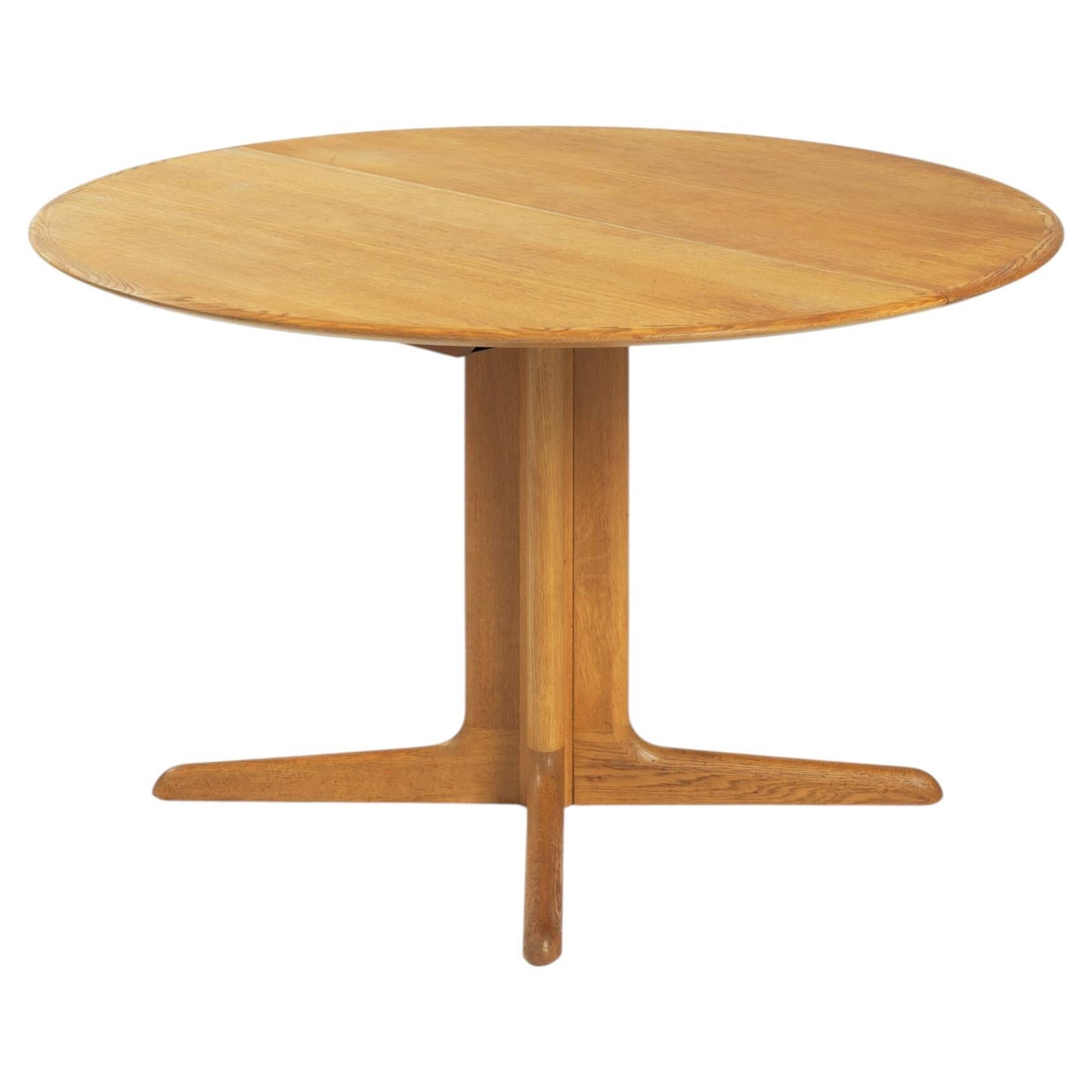 Extendable Oval Teak Dining Table by Danish Brand Dyrlund, 1970s