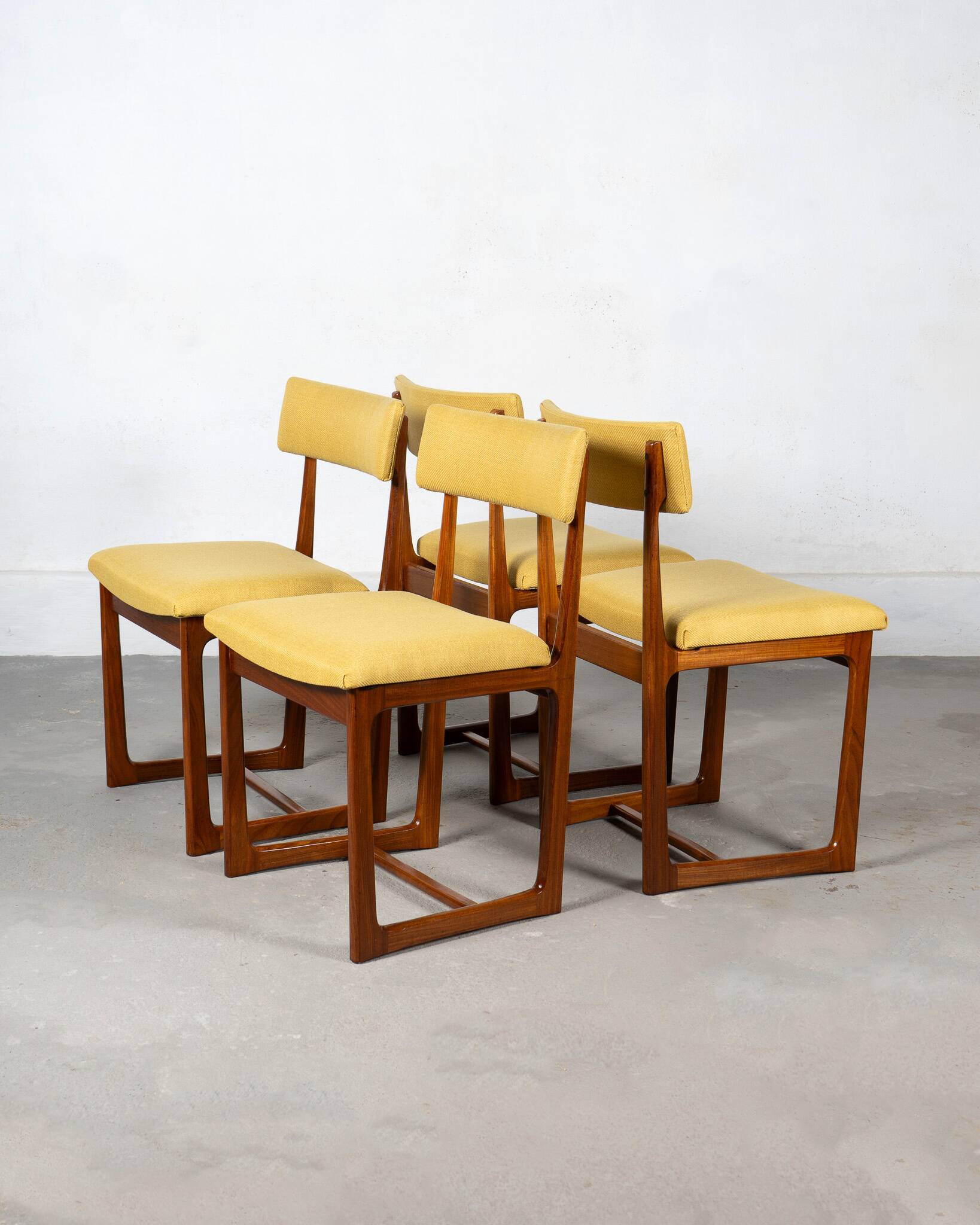 Set of 4 Mid Century Dining Chairs by A. Younger