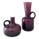 Friedrich Glass Vases, Pop Art Glass Vase, purple, Midmodern 60s, Home Decor