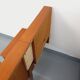 Vintage Scandinavian style double bed in teak from the 60s with integrated bedside lights