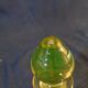 Carafe à liqueur en verre jaune