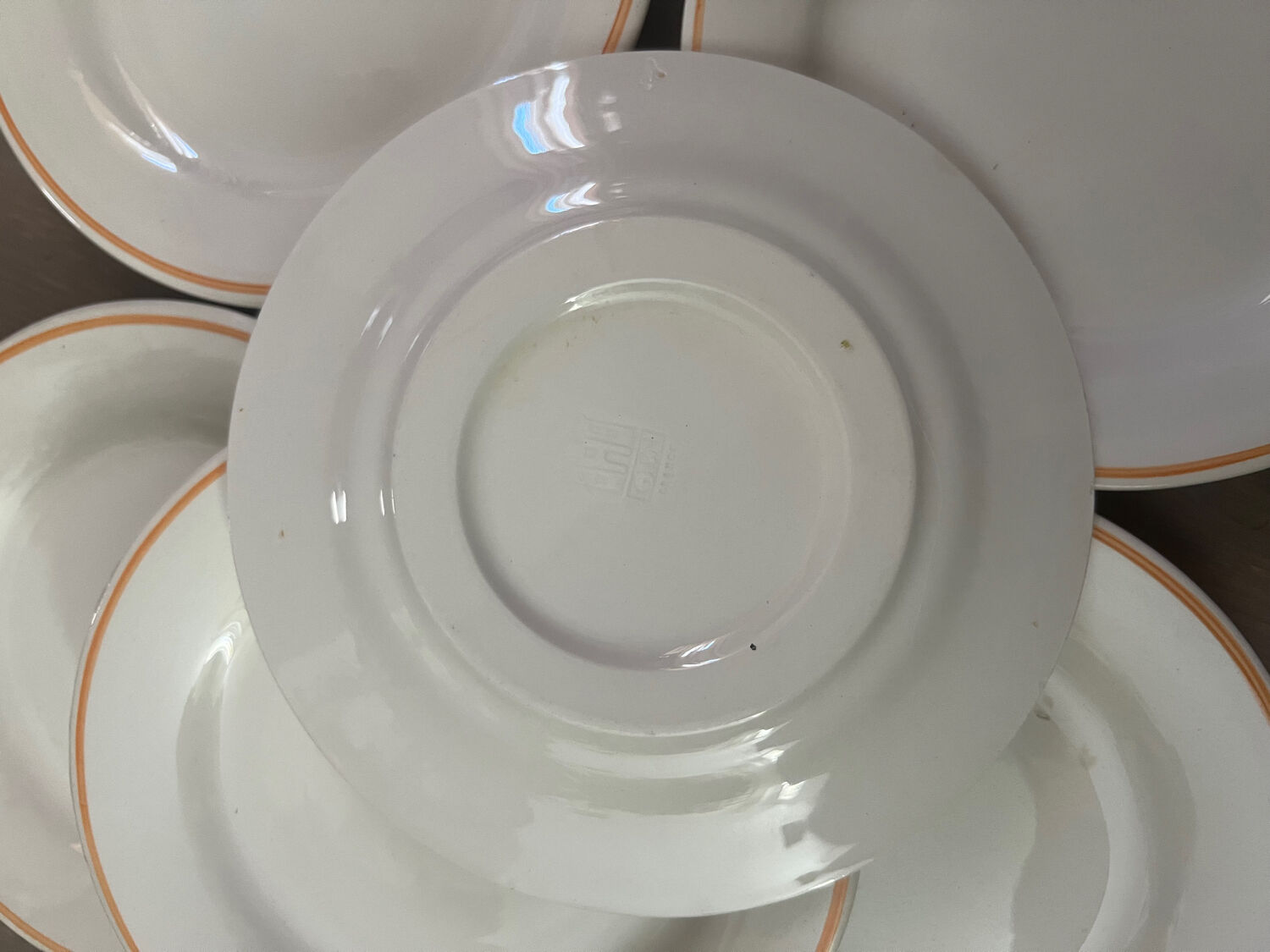 6 assiettes à dessert Gien