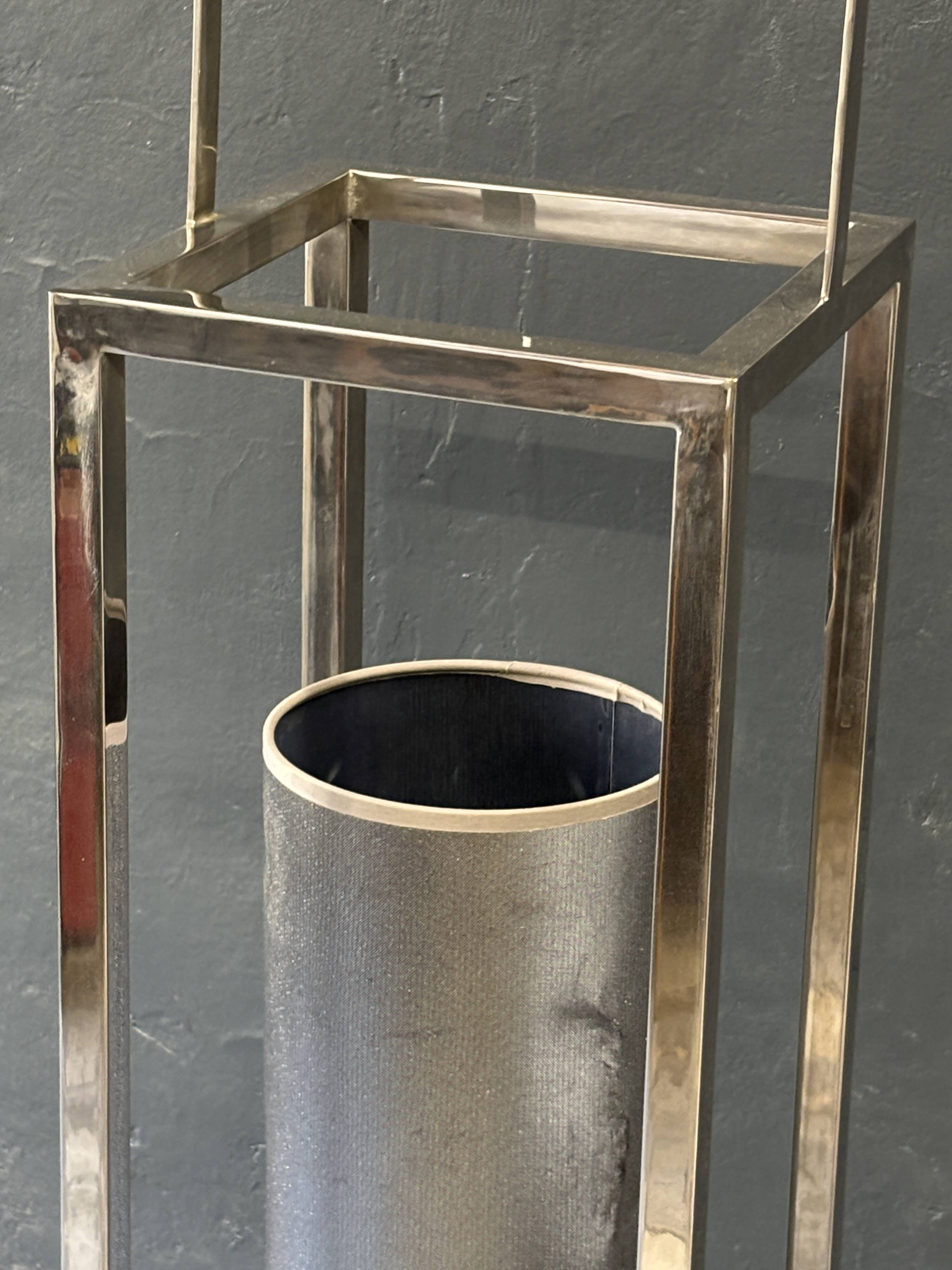 Vintage 80s chrome design floor lamp