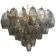 Lustre en verre de murano gris « poliedri » d55