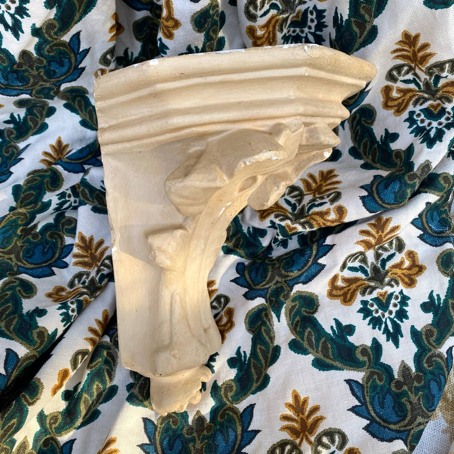 Old plaster wall console