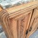 Art Deco buffet with marble top, antique sideboard.