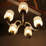 Mid-century glass chandelier,Kamenický Šenov 1970´s.