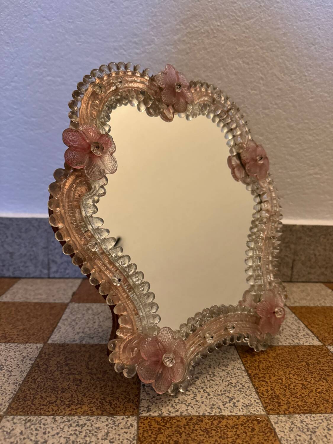 Murano glass mirror from the 60s